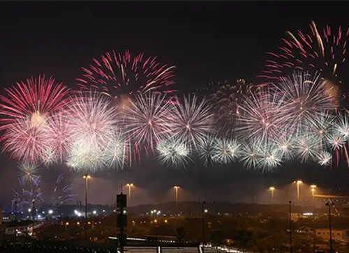 清徐县焰火晚会